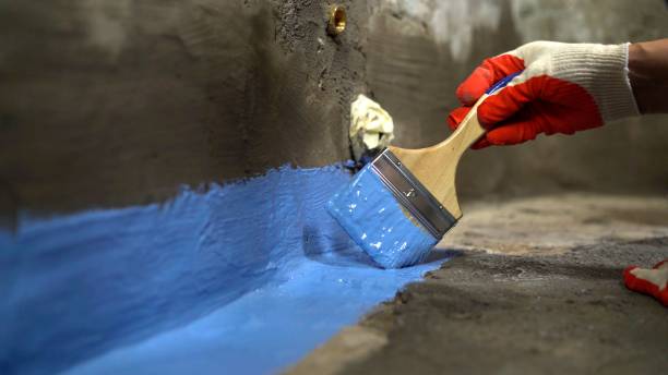 Commercial Waterproofing project at a Perkiomenville, PA business property by SJ Waterproofing Pros